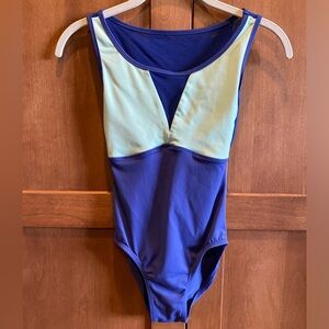 Honeycut Mint/Royal Blue Leotard